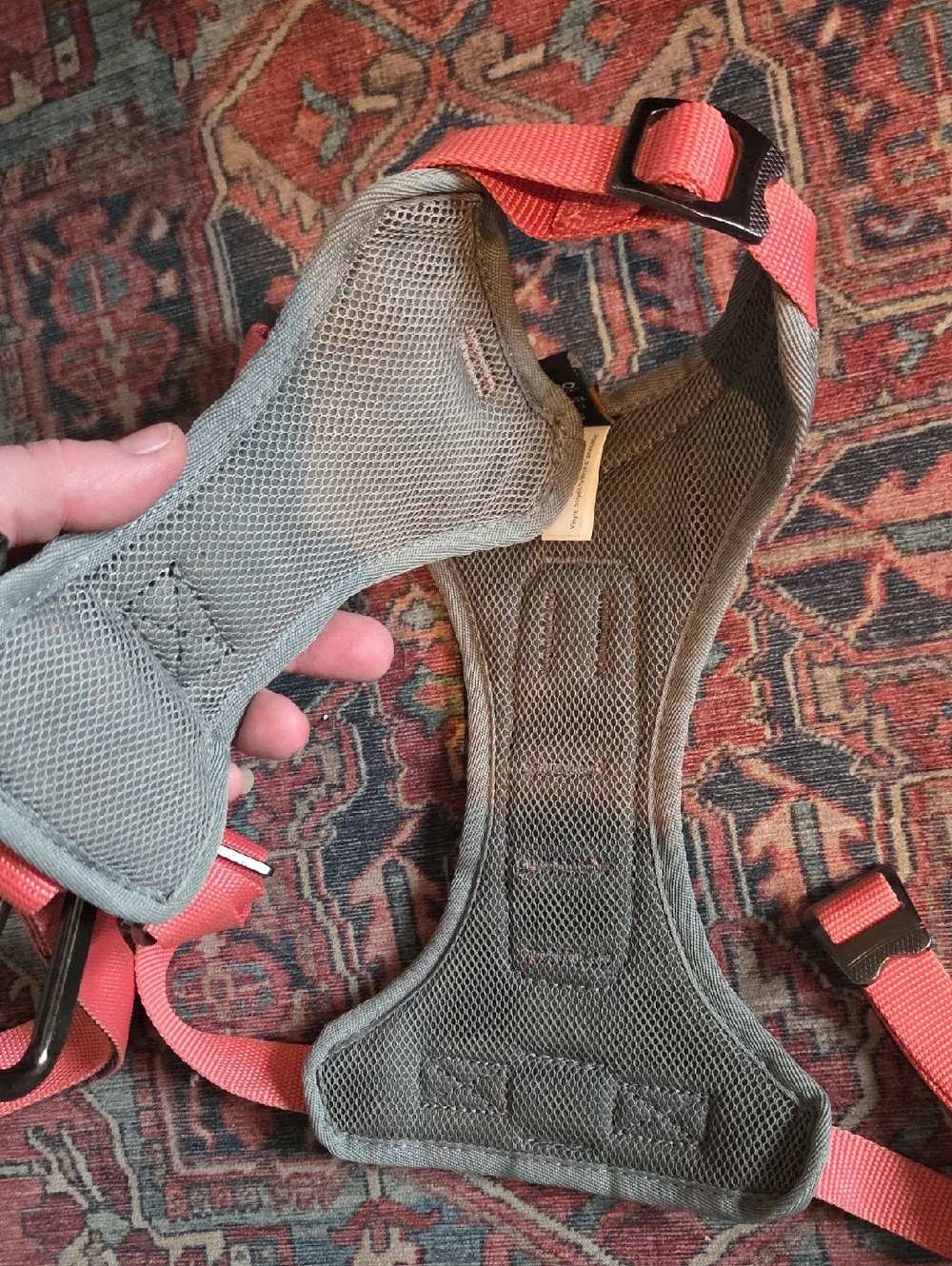 KURGO Gray & Pink Coral Journey Dog Harness Size Medium - Picture 5 of 6